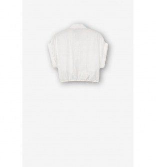 Tiffosi πουκαμισο με τσέπες και  ρεβέρ στο μανίκι με δέσιμο λευκό Image 1