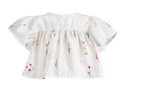 Two in a castle ANTHOLOGIO SET W/BLOUSE & LINEN SHORTS BABY PLUS FLORAL Image 1