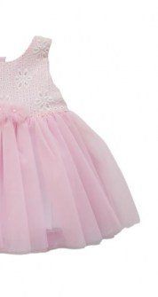 Sweet baby φόρεμα με τούλι ροζ Image 1