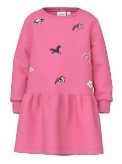 Νame it φόρεμα φούτερ Regular Fit ροζ Image 0