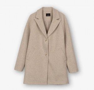 Tiffosi παλτό με κουμπία over size μπεζ Image 0