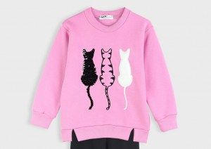 Nekidswear σετ φόρμα φούτερ με κολάν ροζ μαύρο Image 1