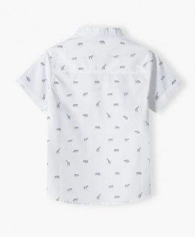 Minoti πουκάμισο λευκό με σχέδια ζωάκια Image 1